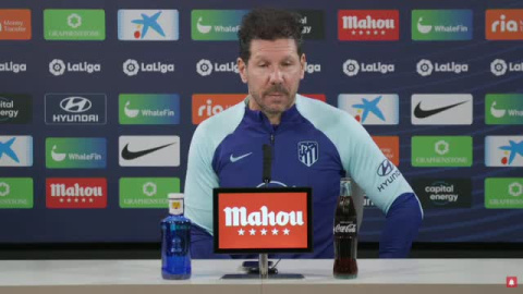 Simeone: "Lo que le pido a los futbolistas es que sigan jugando con ilusión"