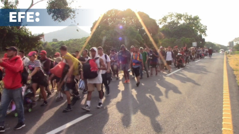 El avance de la caravana migrante presiona al Gobierno de México ante su reunión con EEUU