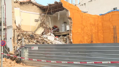 Se derrumba un edificio en Sitges (Barcelona)