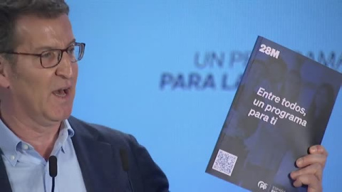 Núñez Feijóo presenta como "un contrato" el programa del partido para las autonómicas y municipales