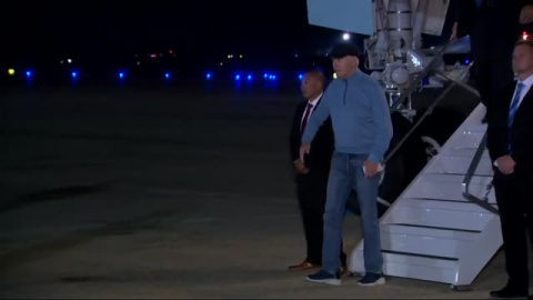 Biden ya está en Washington tras una visita relámpago de ocho horas a Tel Aviv