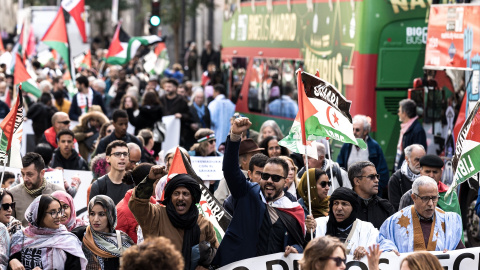 Manifestación de apoyo al Sáhara Occidental en Madrid el pasado 16 de noviembre.