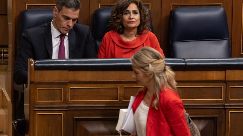 Pedro Sánchez, María Jesús Montero, Yolanda Díaz