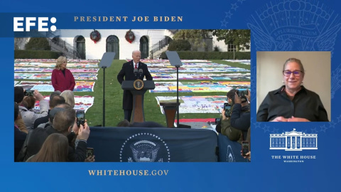 Biden encabeza un homenaje en la Casa Blanca por el Día Mundial del Sida