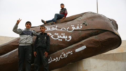  Niños en Hama, Siria. Imagen de archivo. -Europa Press