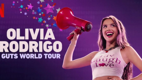 Imagen promocional de 'Olivia Rodrigo: GUTS World Tour', disponible en Netflix.