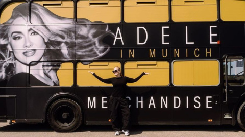 Adele durante su gira de conciertos en Múnich (Alemania). Foto: Instagram de la artista.