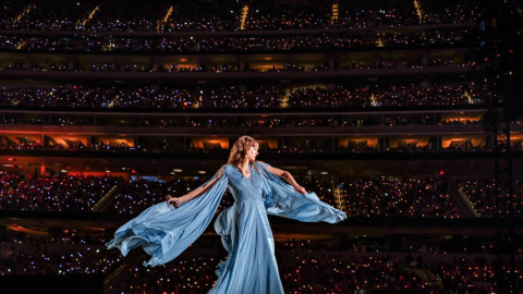 Taylor Swift en un concierto de su gira ‘The Eras Tour’. Foto: Paolo Villanueva @itspaolopv / Flickr.