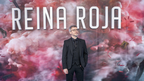 Juan Gómez Jurado, autor de 'Reina Roja', durante la premiere de la serie.