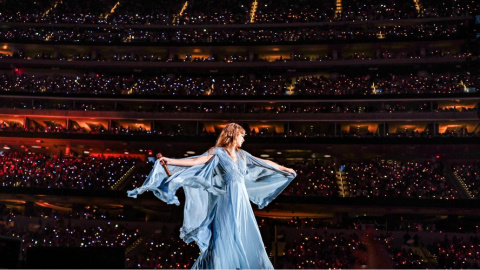 Taylor Swift en un concierto de su gira ‘The Eras Tour’. Foto: Paolo Villanueva @itspaolopv / Flickr.