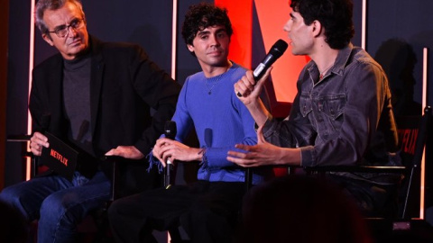 Javier Ambrossi y Javier Calvo, 'los Javis', en el evento de presentación de contenidos de Netflix. Foto: Suma Content