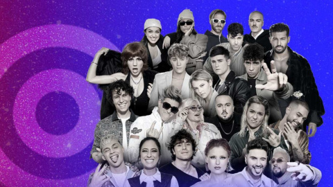 Los 16 cantantes del Benidorm Fest 2024. Foto: RTVE.