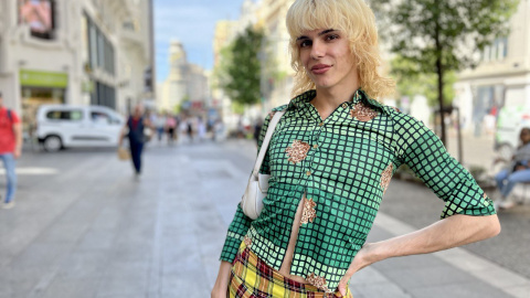 Samantha Hudson, en la Gran Vía de Madrid. Foto: Jaime Morato.