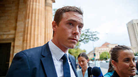 Imagen de archivo de Rohan Dennis en el Tribunal de Magistrados de Adelaida (Australia).