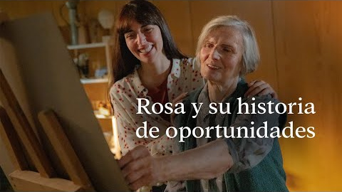 Rosa y María salieron de dos puntos muy lejanos. Rosa iba a una velocidad reducida y, además, su trayecto era muy solitario. María salió a una velocidad mayor y en su camino ella estaba rodeada de gente.
Nosotros siempre hemos querido hacer del mundo un lugar con más oportunidades, y ahí fue donde Rosa y María se encontraron.

Descubre más en fundacionlacaixa.org