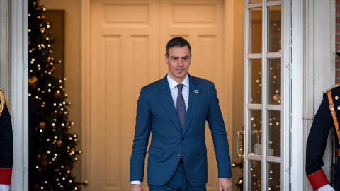 El presidente del gobierno, Pedro Sánchez, a su llegada a un encuentro con el primer ministro de Líbano, Najib Mikati, en el Complejo de la Moncloa. Diego Radamés / Europa Press11 DICIEMBRE 2024;PEDRO SÁNCHEZ;ENCUENTRO;LÍBANO;NAJIB MIKATI;MINISTRO;11/12/2024