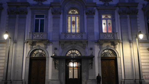 Vistas de la fachada de la sede del Supremo, a 21 de diciembre de 2023.