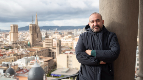 Javier Pacheco, a la seu de CCOO Catalunya.