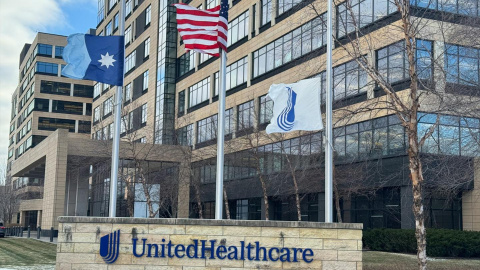 Sede de United Healthcare en Manhattan, EEUU,  a 4 de diciembre de 2024.