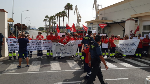 Protesta de las trabajadoras de Puerto Real.