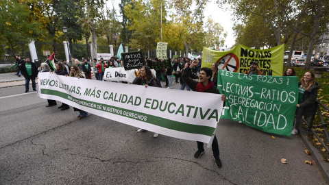 Manifestación en defensa de la educación pública en Madrid. Imagen de archivo.