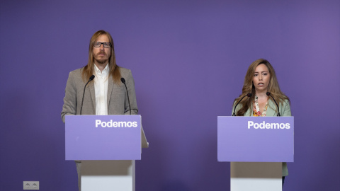 Pablo Fernández y María Teresa Pérez, coportavoces de Podemos.