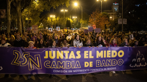 Manifestación por el 25N en Madrid. Imagen de archivo.