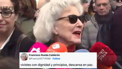 Marisa Paredes estalla ante la presencia de Isabel Díaz Ayuso en la capilla ardiente de Concha Velasco en 2023.