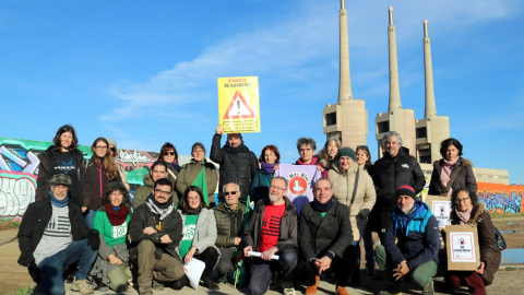 Representants de les entitats ecologistes que han presentat les moratòries contra els plans urbanístics amb risc d'inundabilitat.