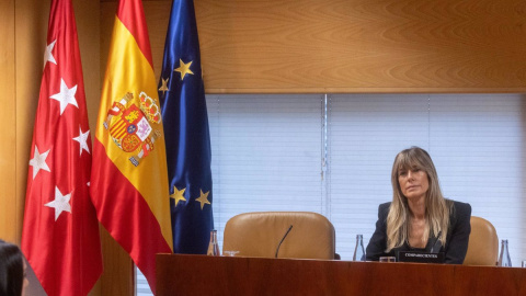 Begoña Gómez, durante la comisión de investigación de la Asamblea de Madrid, a 13 de noviembre de 2024. Imagen de archivo.