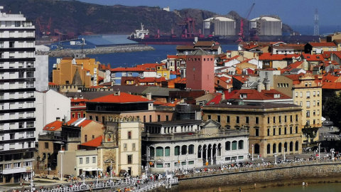 Vista de Gijón, en Asturias