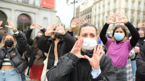 Protesta en Madrid para alertar de las violaciones por sumisión química.