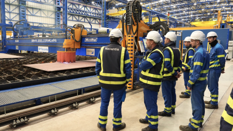 Instalaciones del astillero de Navantia San Fernando (Cádiz).