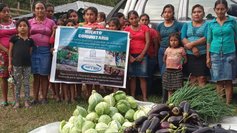 Mujeres víctimas de malos tratos en Guatemala de la ONG Paz y Bien, al que la Junta le ha retirado este año la financiación.