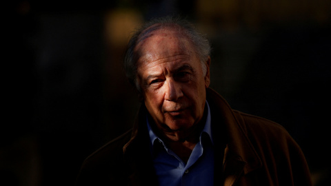 2024-12-20T134544Z_515538317_RC2QX4APL3C4_RTRMADP_3_SPAIN-COURT-RATO FILE PHOTO: Former International Monetary Fund chief Rodrigo Rato, found guilty of embezzlement in 2018, leaves court after facing the first day of a new trial on charges of corruption, money laundering and tax dodging, with the prosecutor requesting a sentence of over 60 years in prison in Madrid, Spain, December 15, 2023. REUTERS/Susana Vera/File Photo