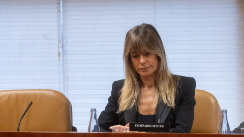 Foto de archivo de Begoña Gómez durante la Comisión de Investigación. 13 de noviembre de 2024.