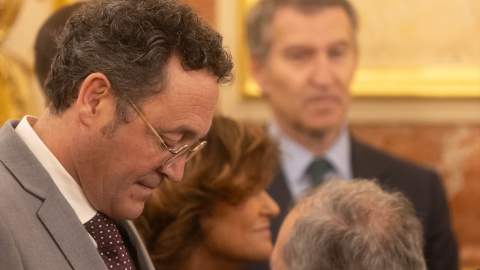 El fiscal general del Estado, Álvaro García Ortiz, durante el acto institucional por el Día de la Constitución