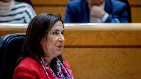 Imagen de archivo de la ministra de Defensa, Margarita Robles, durante una sesión de control al Gobierno, en el Senado, en Madrid (España). 17 DICIEMBRE 2024;SENADO;SENADORES;LEYES;SESIÓN DE CONTROL;MINISTROS17/12/2024