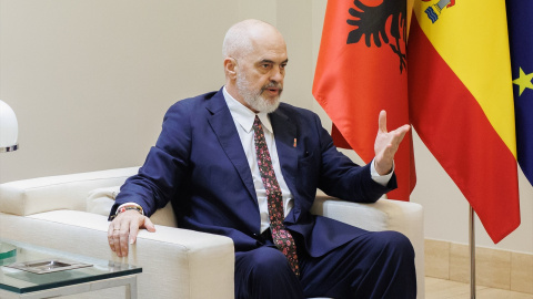 El primero ministro de Albania, Edi Rama, en una visita a España.