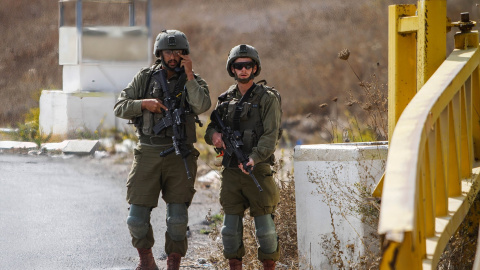 Militares israelíes en Cisjordania. Foto de archivo.