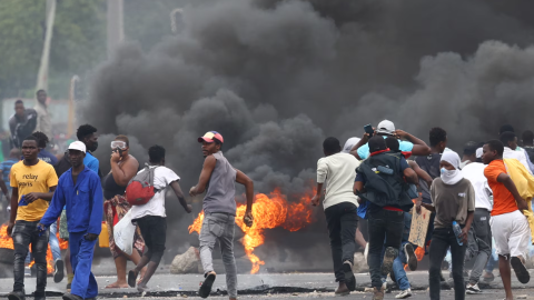 Protestas en Mozambique, en noviembre pasado.