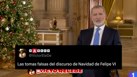 Las "tomas falsas" del discurso del rey, en una parodia de Madsen.