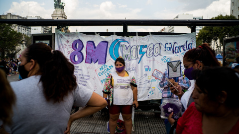 Imagen de la manifestación con motivo del 8M en Buenos Aires, celebrada en 2021.