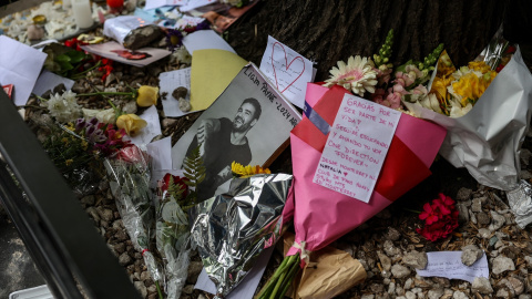 Homenaje al cantante Liam Payne en Buenos Aires.