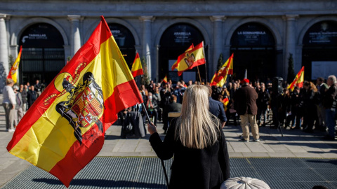 Militantes franquistas en una imagen de archivo.