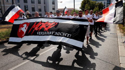 Foto de archivo de una manifestación neonazi en Berlín