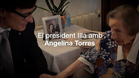 Conversa amb Angelina Torres, que amb 111 anys és la persona més gran de Catalunya. Una trobada amb el president de la Generalitat de Catalunya, Salvador Illa.

