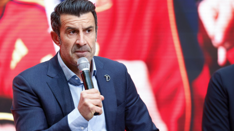 Luis Figo en una foto de archivo de enero de 2024.