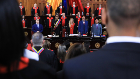 Foto de archivo de Nicolás Maduro en el Tribunal Supremo de Venezuela.