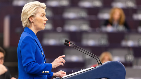 La presidenta de la Comisión Europea, Ursula von der Leyen.